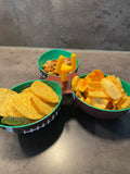 Combination snack bowl - football - superbowl decoration